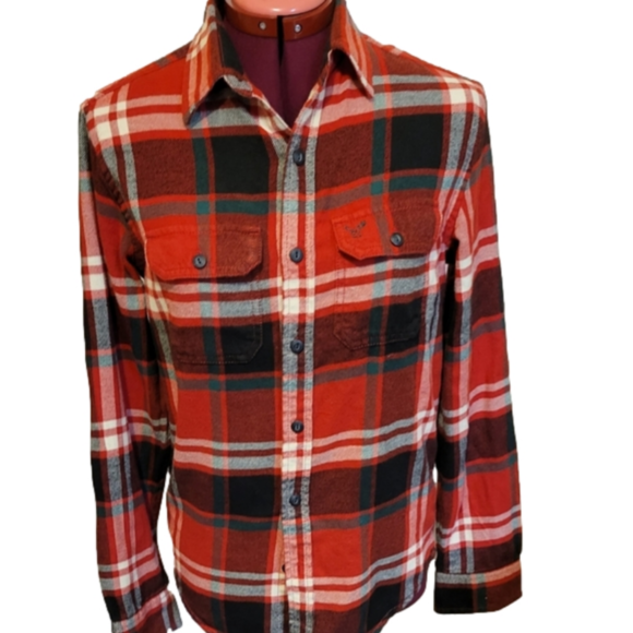 American Eagle Outfitters Long Sleeve Plaid Shirt - Picture 2 of 6